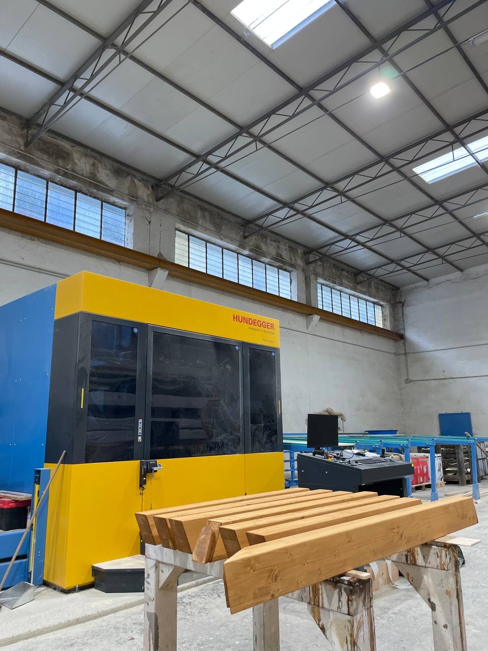 Travi in legno lavorate CNC